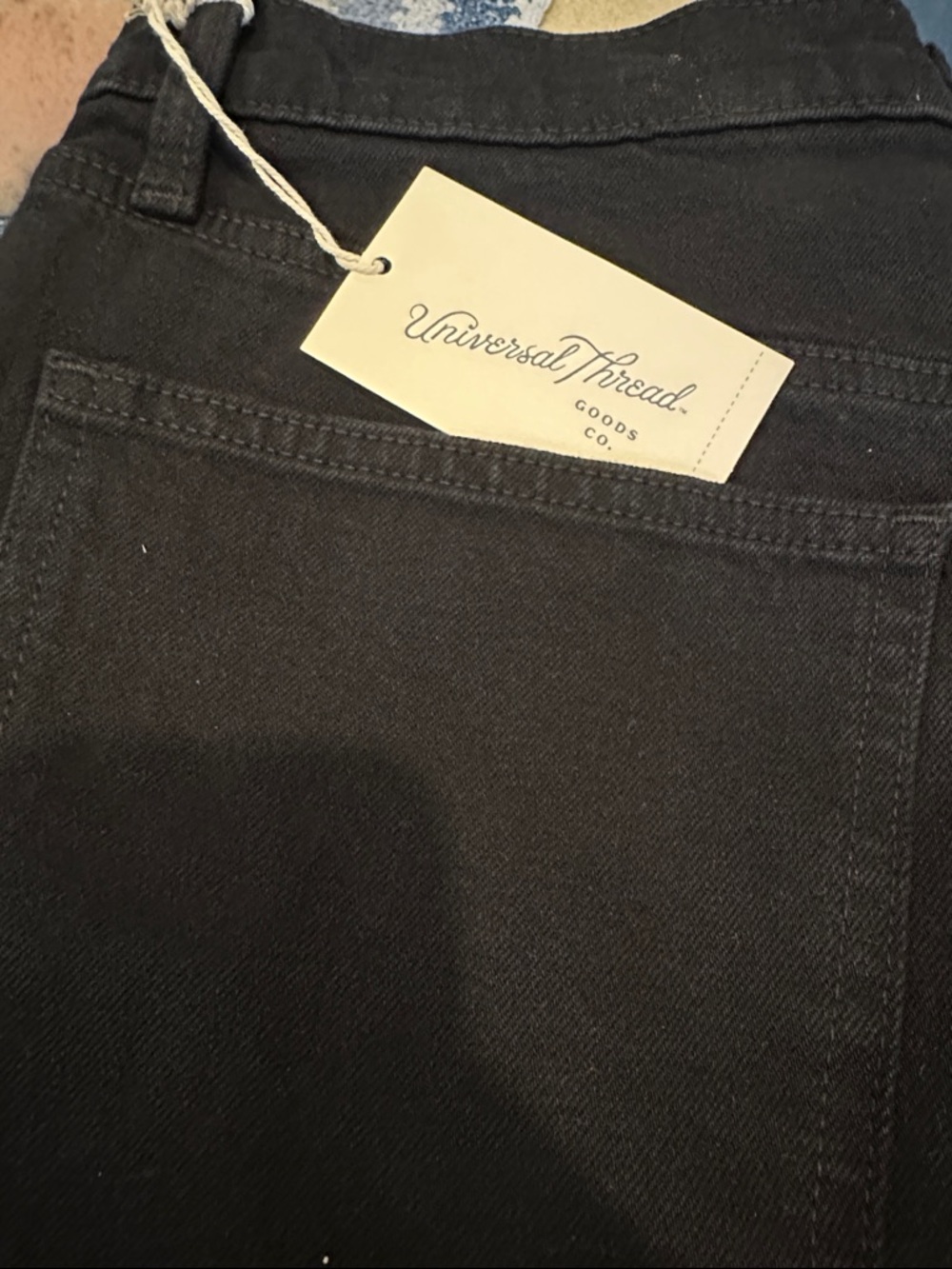 NWT Universal Thread Womens High Rise Straight Leg Stretch Black Jeans - Picture 8 of 9